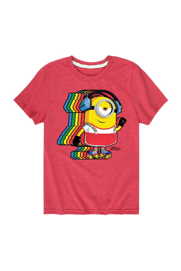 Minions - Retro Rainbow Skater - Toddler & Youth Short Sleeve Graphic T-Shirt