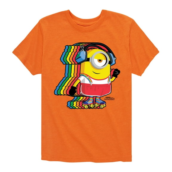 Despicable Me Minions - Retro Rainbow Skater - Toddler & Youth Short Sleeve Graphic T-Shirt