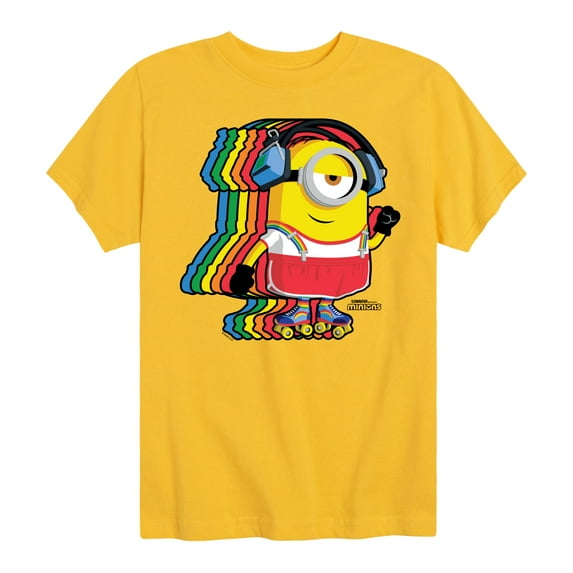 Despicable Me Minions - Retro Rainbow Skater - Toddler & Youth Short Sleeve Graphic T-Shirt