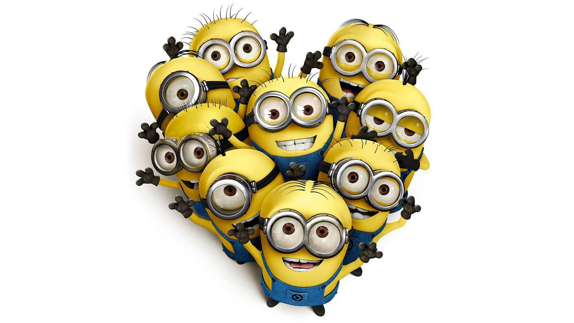 Despicable Me Minions Stuart Kevin Dave Edible Image Cake Topper, by A  Birthday Place, image size:1920x1080