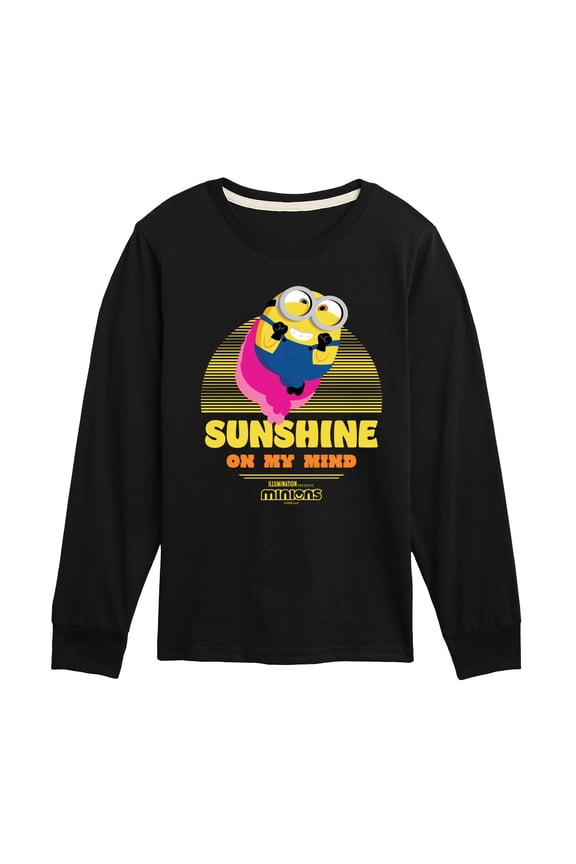 Minions - Sunshine On My Mind - Toddler & Youth Long Sleeve Graphic T-Shirt