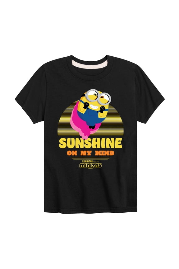 Minions - Sunshine On My Mind - Toddler & Youth Short Sleeve Graphic T-Shirt