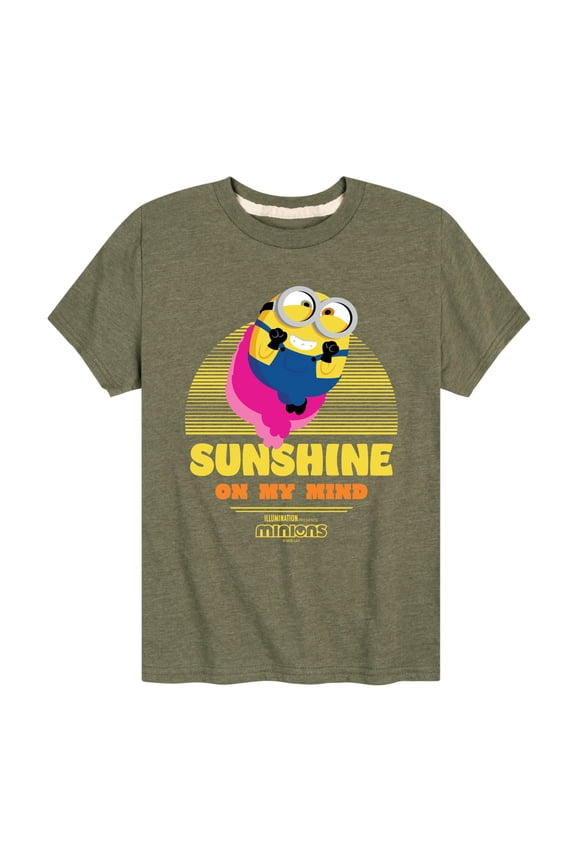 Minions - Sunshine On My Mind - Toddler & Youth Short Sleeve Graphic T-Shirt