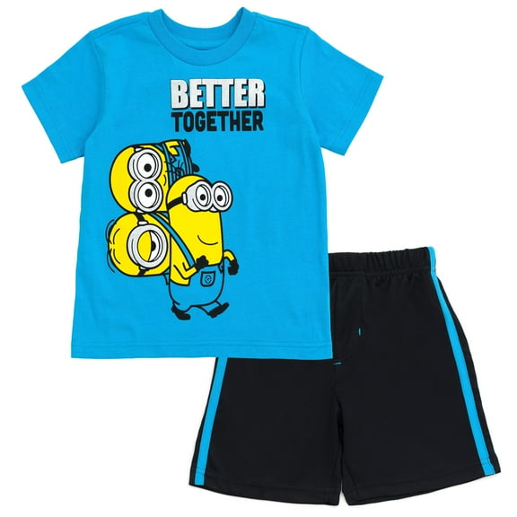 Despicable Me Minions T-Shirt and Shorts Outfit Set Toddler to Little Kid