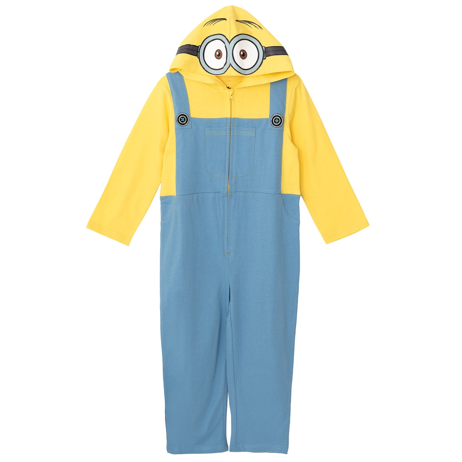 Despicable Me Minions Toddler Boys Zip Up Costume Coverall Toddler to Big  Kid 