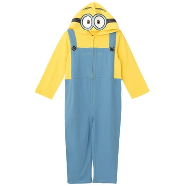 Despicable Me Minions Toddler Boys Zip Up Costume Coverall Toddler to Big Kid