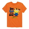 thumbnail image 1 of Despicable Me Minions - Too Rad To Be Sad - Toddler & Youth Short Sleeve Graphic T-Shirt, 1 of 4