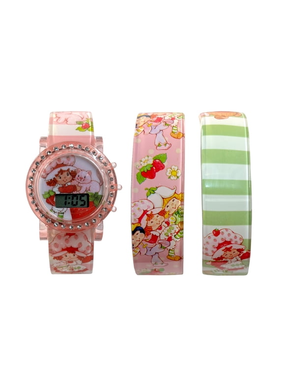 Girls 3 in 1 Intercahageable Strap Watch Set ;STR40005WM