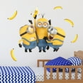 thumbnail image 1 of Despicable Me Minions Wall Decals - Bob, Kevin, Stuart Bananas Vinyl Wall Stickers Bedroom Decorations - Peel and Stick Room Decor, 1 of 7