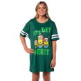 thumbnail image 1 of Despicable Me Minions Women's Christmas Let's Get Merry Nightgown Pajama Shirt Dress For Adults, 1 of 7