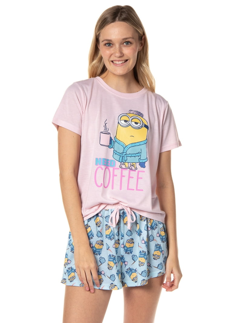 PJammy Despicable Me Minions Womens Sleepwear, Need Coffee Pajama