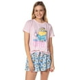 thumbnail image 1 of Despicable Me Minions Womens' Need Coffee Character Sleep Pajama Set Shorts, 1 of 8