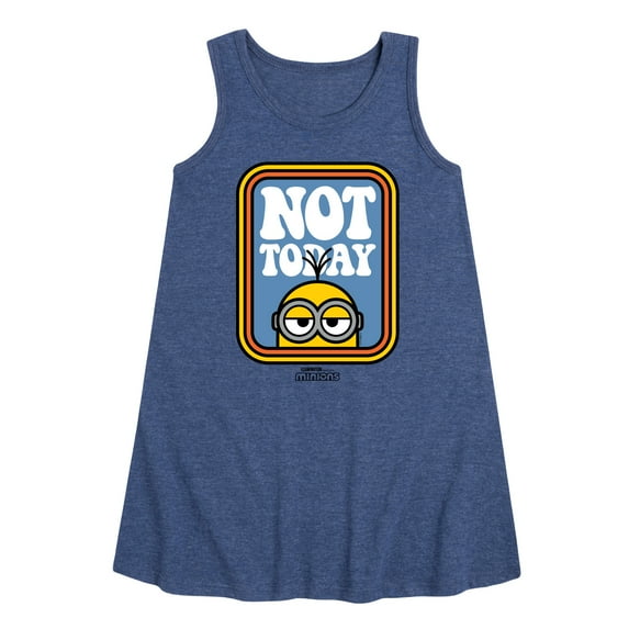 Despicable Me Minions - Not Today Minion - Toddler & Youth Girls A-line Dress