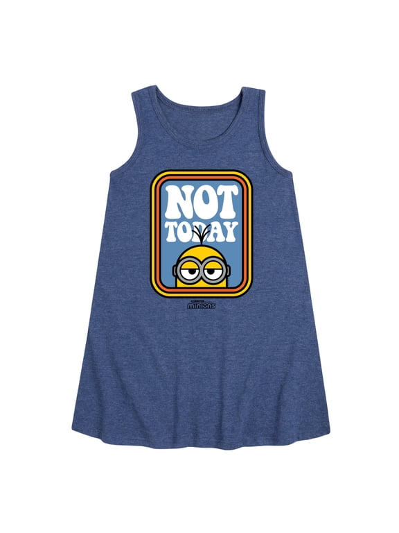 Minions - Not Today Minion - Toddler & Youth Girls A-line Dress