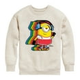 thumbnail image 1 of Despicable Me Minions - Retro Rainbow Skater - Toddler & Youth Crewneck Fleece Sweatshirt, 1 of 5