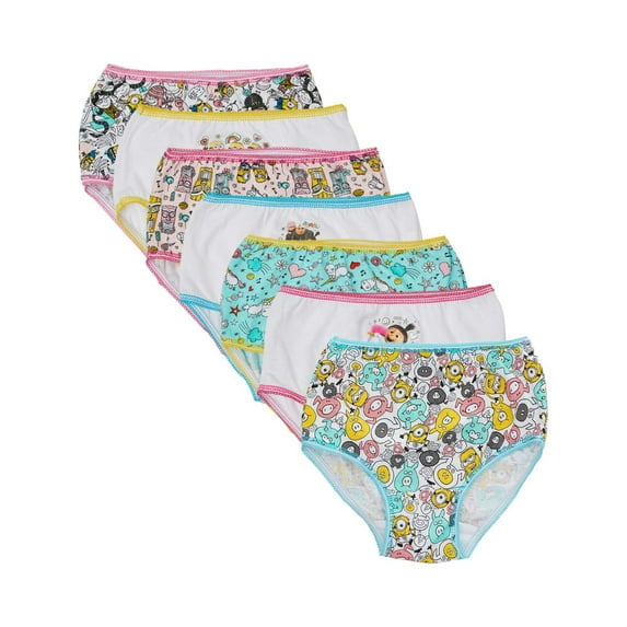 Despicable Me Toddler Girl Briefs Underwear, 7-Pack, Sizes 2T-4T