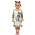 thumbnail image 1 of Despicable Me Toddler Girls' Minions Snuggle Nightgown Sleep Long-Sleeve Raglan Pajama Dress, 1 of 8