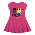 thumbnail image 1 of Despicable Me Minions - Too Rad To Be Sad - Toddler & Youth Girls Fit & Flare Dress, 1 of 5
