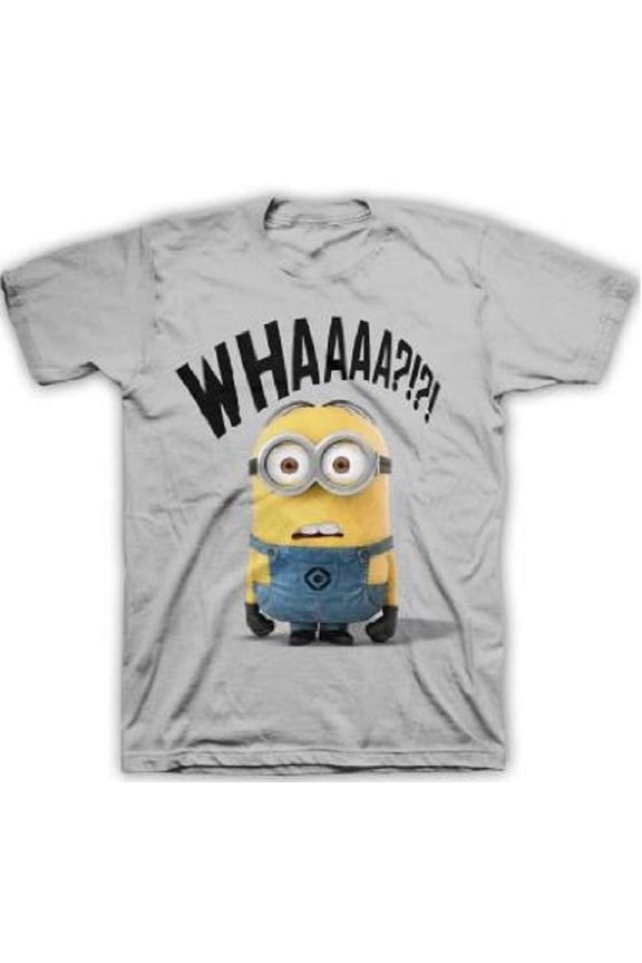 Whaaa Minion Gray Adult T-Shirt