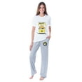 thumbnail image 1 of Despicable Me Women's Minions Bananas Sleep Crewneck Pants Pajama Set, 1 of 6