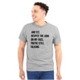 thumbnail image 1 of Despite My Face You're Still Talking Plus Size Crewneck Graphic Tee Shirt Brisco Brands 3X, 1 of 5