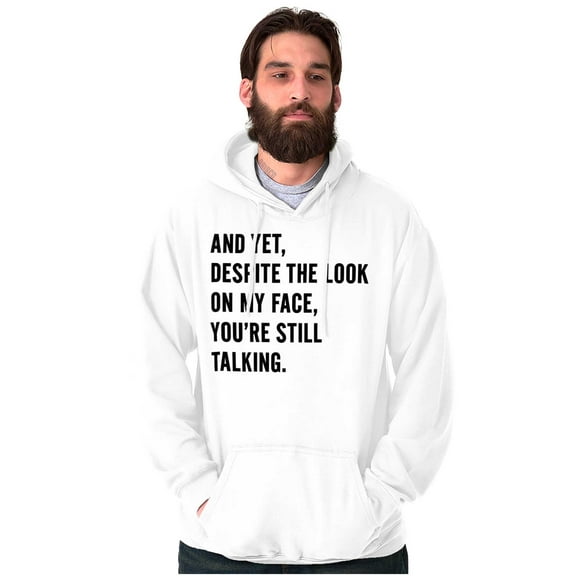 Despite My Face You're Still Talking Unisex Plus Fleece Graphic Hoodie Brisco Brands 3X