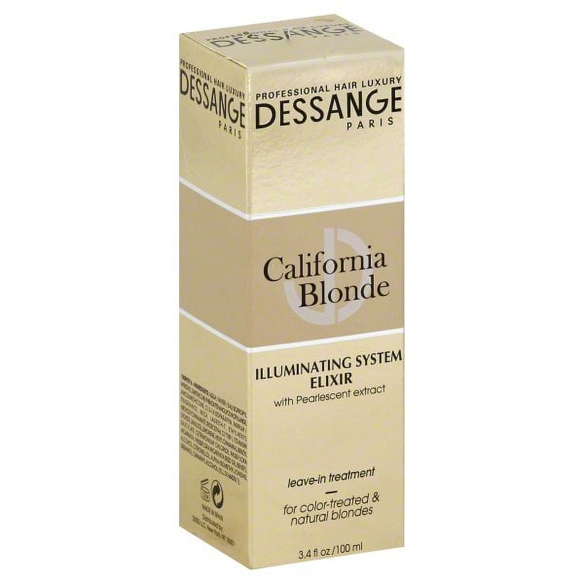 Dessange California Blonde Illuminating Elixir Leave-In Treatment for Color-Treated & Natural Blondes 3.4 fl oz