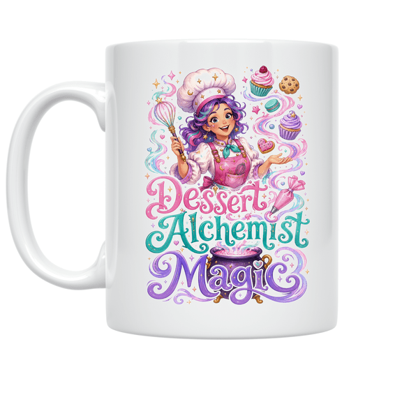 Dessert Alchemist Magic - Holiday Baking Enthusiast - 11 oz Ceramic Coffee Mug