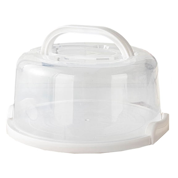 Dessert Box With Carrying Handle Storage Container with Cover For Cakes Cookie And Snacks