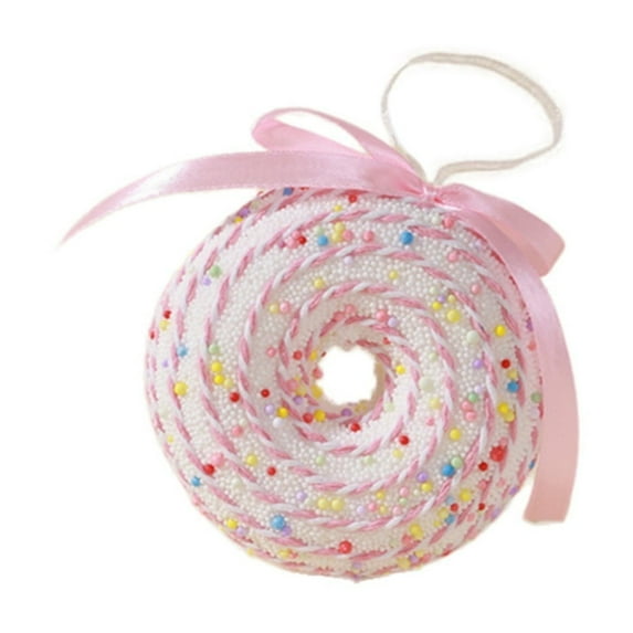 Dessert Christmas Tree Topper Cupcake Decorations Ornament Hanging Christmas Tree Candy Ornaments Color Dessert Cupcake Pendant Set for Christmas Tree