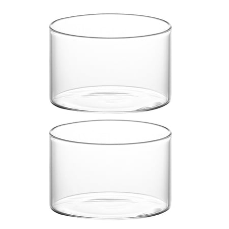Parvistic 2Pcs Household Pudding Cups Multi-function Ice Cream Cups Transparent Yogurt Cups