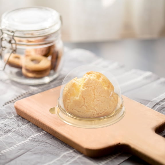 50 Pcs Dessert Cups with Lids - Individual Cupcake Containers, Portable Pastry Packaging Boxes, Multi-Function Bakery Storage Cases