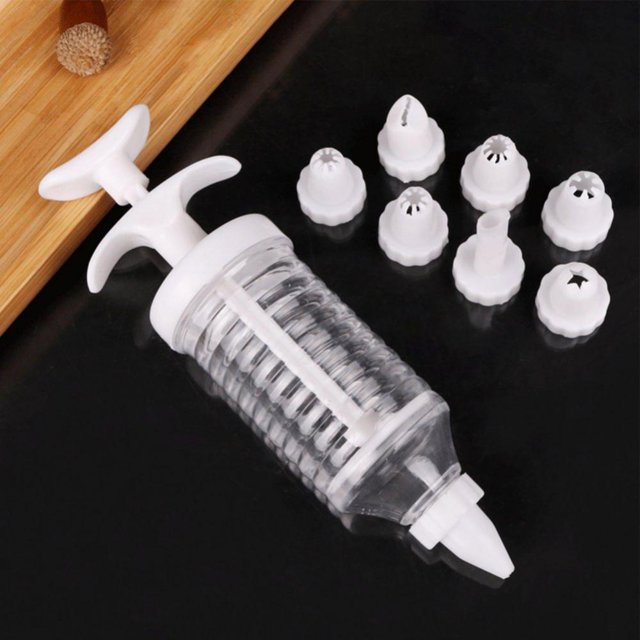 Dessert Decorating Syringe Set, Icing Dispenser Cupcake Filling
