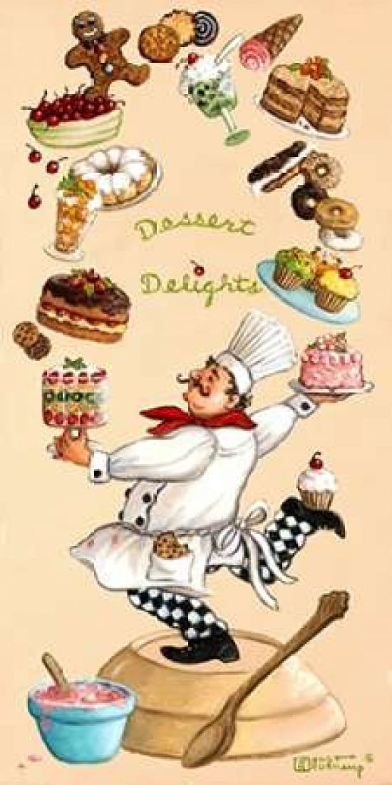 Dessert Delights Canvas Art - Janet Kruskamp (24 x 48)