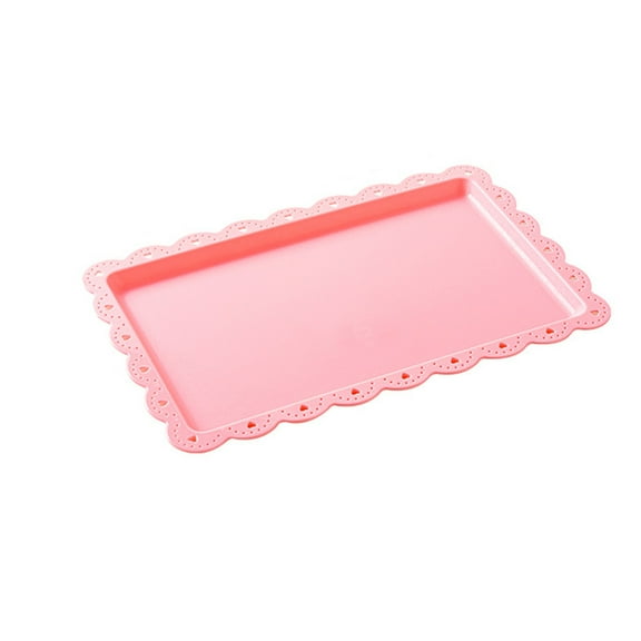 Dessert Fruit Tray Cake Display Tray Rectangular Serving Plate, European Plastic Tray Pastry Plate For Serving Cakes And Desserts.