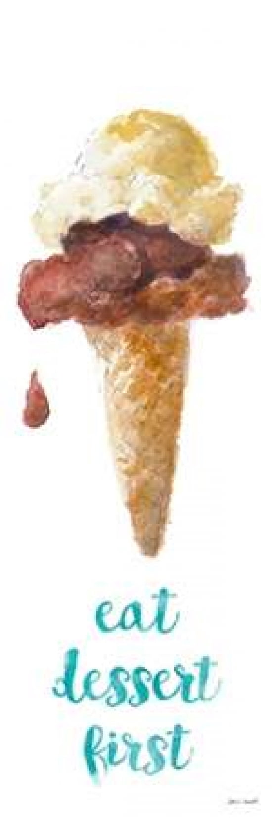 Dessert Ice Cream I Canvas Art - Lanie Loreth (12X36)