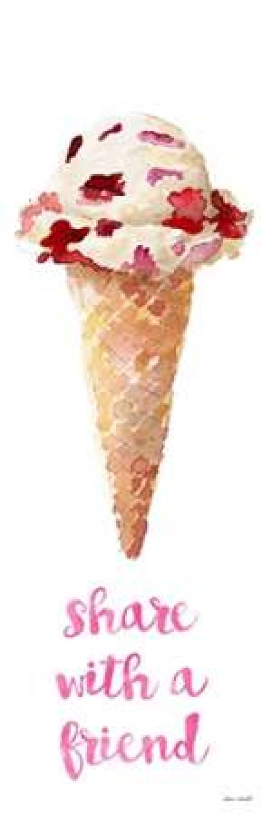 Dessert Ice Cream II Canvas Art - Lanie Loreth (12X36)