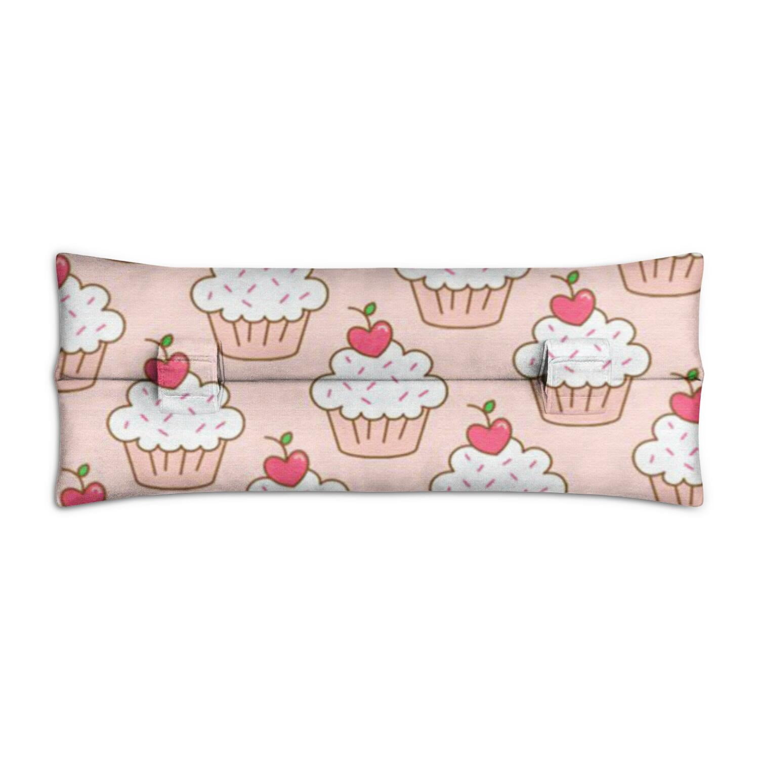 Dessert Inspired Breast Surgery Seatbelt Pillow - Plush Post-Op Car Cushion for Mastectomy & Heart Recovery with Sweet Treats Design