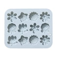 thumbnail image 1 of Dessert Molds, Clearance! Yuoaen Cake Mould, Flowers Silicone Mould Fondant Cake Chocolate Cookie Decorating Mould Cake Tools, 1X Silicone Mold, 1 of 5