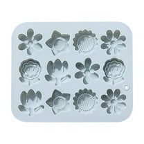 Dessert Molds, Clearance! Yuoaen Cake Mould, Flowers Silicone Mould Fondant Cake Chocolate Cookie Decorating Mould Cake Tools, 1X Silicone Mold