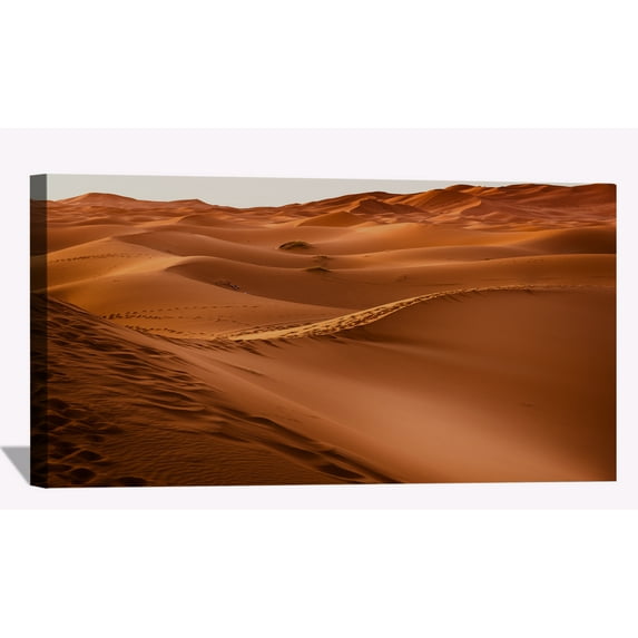 Dessert Sand Dunes Wall Art Desert Sunset Picture Canvas Art Sand Dunes Framed Painting Wall Decor For Home Office Bedroom Livingroom Ready to Hang