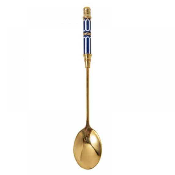 Dessert Spoon Stainless Steel Spoon With Ceramic Long Handle Coffee Milk Spoon Spoon Kitchen Tableware Cutlery