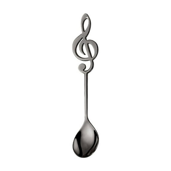 Dessert Spoons Dinnerware Stainless Coffee Stirring Spoon Small Musical Notes Spoon Tableware Teaspoons for Music Lovers