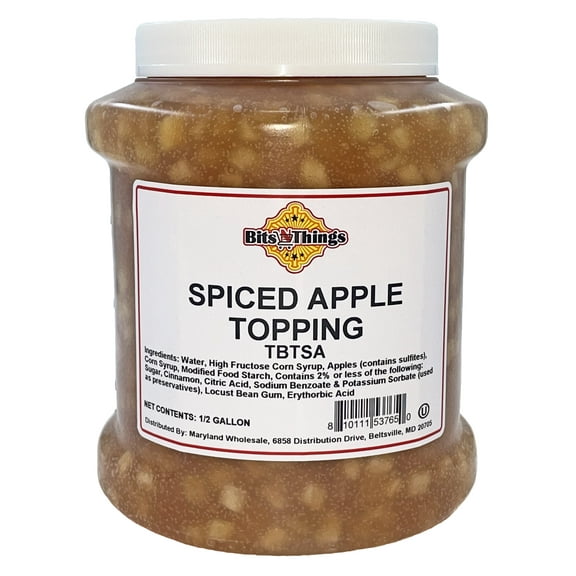Bits N Things Spiced Apple Dessert Topping | Ice Cream, Sundaes, Pie | Kosher | 64 oz.