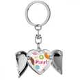 thumbnail image 1 of Dessert Sweet Food Pattern Heart Angel Wing Key Chain Holder, 1 of 3