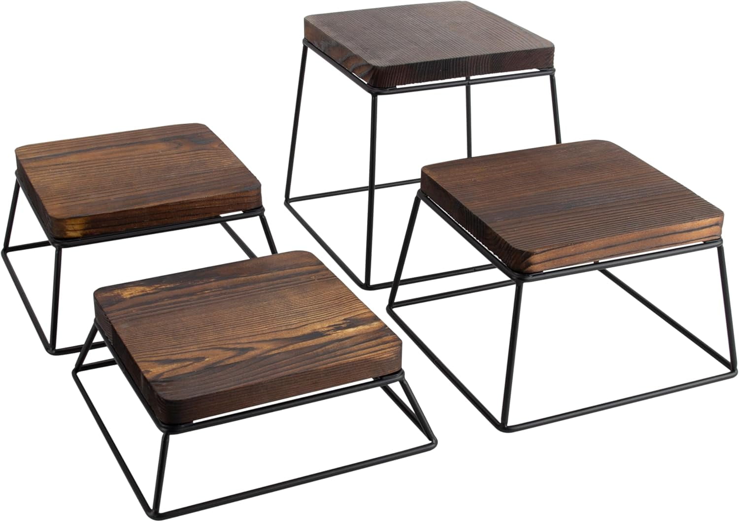 Dessert Table Risers Display Stands for Food Presentation - Wood ...