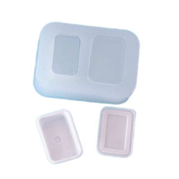 Dessert Tray Plate Mold Miniature UV Resin Mold for Kitchen Enthusiasts Baking Accessories