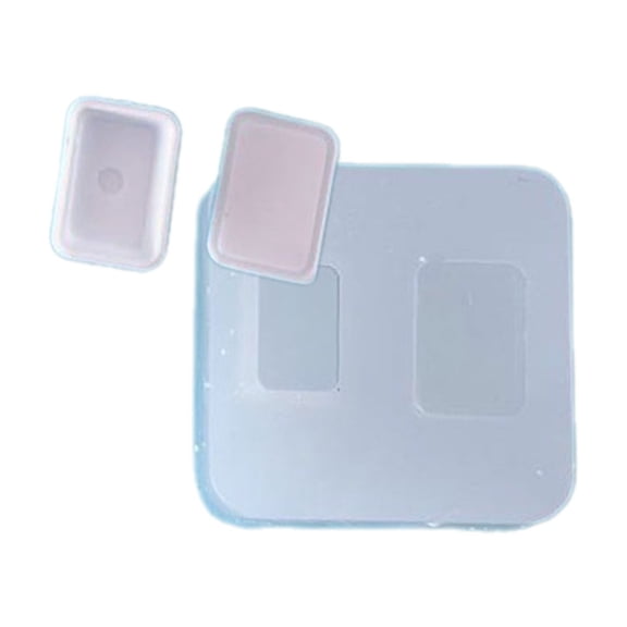 Dessert Tray Plate Mold Miniature UV Resin Mold for Kitchen Enthusiasts Baking Accessories