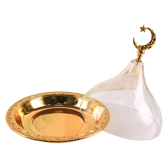 Dessert Tray Plate with Lid Party Table Platter Cake Stand with Acrylic Dome Lid