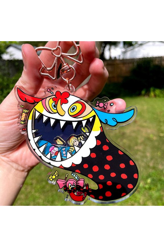 Dessert Witch Shaker Keychain | Big 4 Inch Anime Acrylic Charm